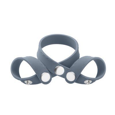 Потрійне ерекційне кільце на кнопках Boners 8-Style Ball Splitter SO8859 фото