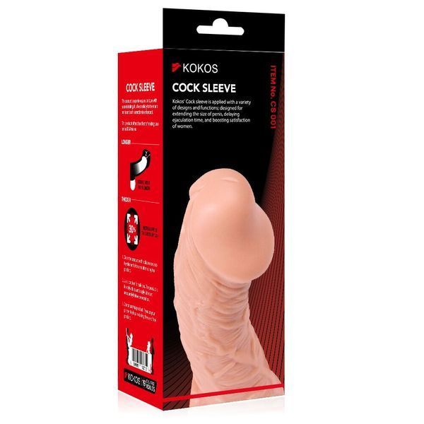 Насадка на член, потовщувальна, розмір L - Kokos Cock Sleeve CS 001 L SX1452 фото