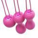 Набір вагінальних кульок Je Joue - Ami Fuchsia, діаметр 3,8-3,3-2,7см, вага 54-71-100гр SO3044 фото 3
