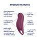 Вакуумний кліторальний стимулятор із вібрацією Satisfyer Pocket Pro 1 Purple SX0575 фото 3