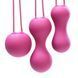 Набір вагінальних кульок Je Joue - Ami Fuchsia, діаметр 3,8-3,3-2,7см, вага 54-71-100гр SO3044 фото 4