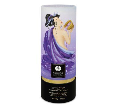 Пінлива сіль для ванни Shunga Dead Sea salt Oriental Crystals &mdash; Exotic Fruits (500 г), сіль Мертвого SO6895 фото