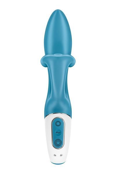 Вібратор-кролик із потрійним відростком, 2 мотори, діаметр 3,6 см - Satisfyer Embrace me Turquoise SO6284 фото