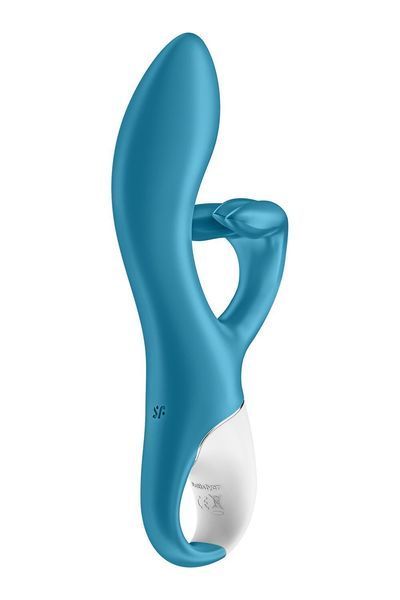 Вібратор-кролик із потрійним відростком, 2 мотори, діаметр 3,6 см - Satisfyer Embrace me Turquoise SO6284 фото