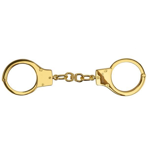 Металеві наручники в розкішному золотому кольорі - LOCKINK Pretty-sub Handcuffs SX0896 фото