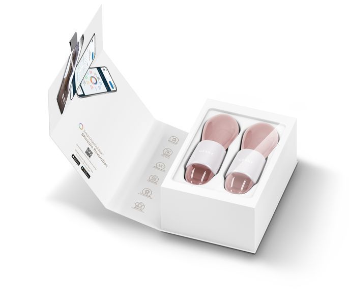 Подвійний масажер для очей GESKE Cool&Warm Duo Eye Massager 7в1 starlight HB0326 фото