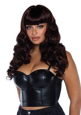 Парик Коричневий, довгий, реалістичний вигляд, 61 см Misfit Long Wavy Wig Leg Avenue SO7935 фото