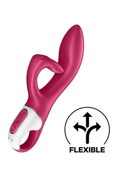 Вібратор-кролик із потрійним відростком, 2 мотори, діаметр 3,6 см - Satisfyer Embrace me Berry SO6285 фото