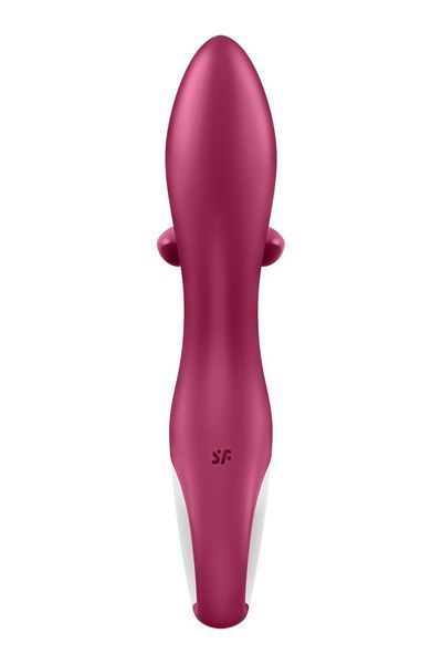 Вібратор-кролик із потрійним відростком, 2 мотори, діаметр 3,6 см - Satisfyer Embrace me Berry SO6285 фото