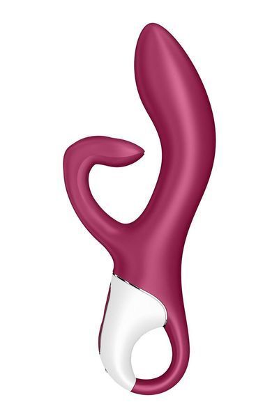 Вібратор-кролик із потрійним відростком, 2 мотори, діаметр 3,6 см - Satisfyer Embrace me Berry SO6285 фото