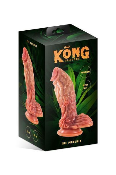 Фентезійний фалоімітатор Kong Silicone The Phoenix (18 см) SO9939 фото