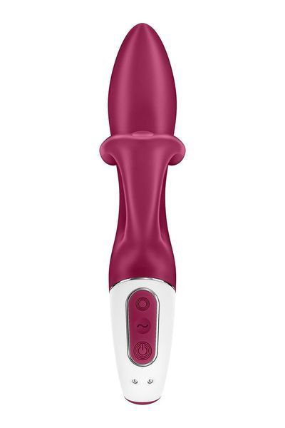 Вібратор-кролик із потрійним відростком, 2 мотори, діаметр 3,6 см - Satisfyer Embrace me Berry SO6285 фото