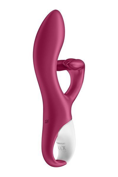 Вібратор-кролик із потрійним відростком, 2 мотори, діаметр 3,6 см - Satisfyer Embrace me Berry SO6285 фото