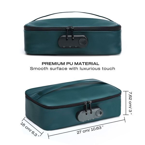 Кейс для секс-іграшок, розкішний зелений - Dorcel DISCREET BOX LUXURY GREEN SX1110 фото