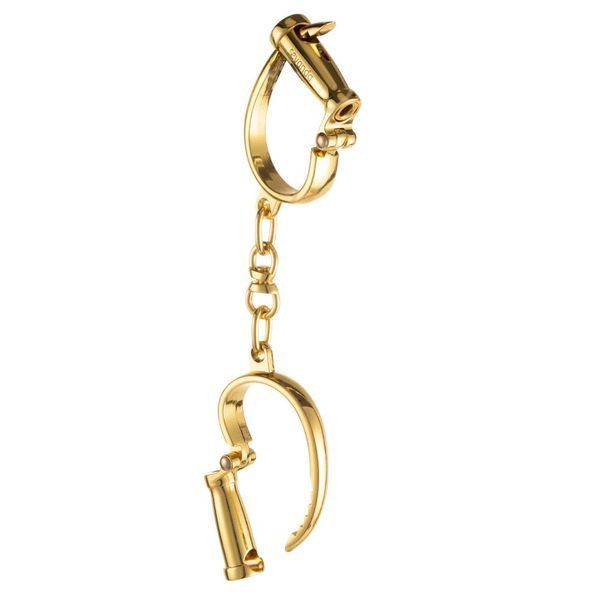 Металеві наручники в розкішному золотому кольорі - LOCKINK Love-slave Handcuffs SX0897 фото