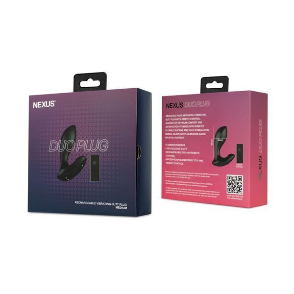 Анальна вібропробка Nexus DUO Plug Medium, пульт ДК SX2411 фото