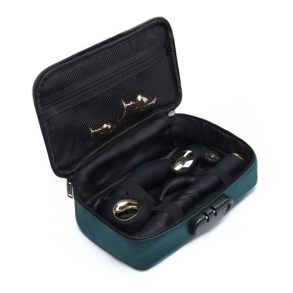 Кейс для секс-іграшок, розкішний зелений - Dorcel DISCREET BOX LUXURY GREEN SX1110 фото