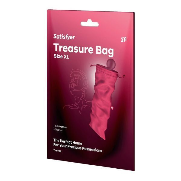 Мішечок для зберігання секс-іграшок Рожевий 39см х 19см Satisfyer Treasure Bag XL Pink SX0554 фото