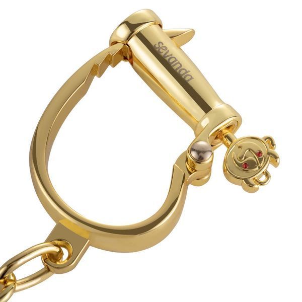 Металеві наручники в розкішному золотому кольорі - LOCKINK Love-slave Handcuffs SX0897 фото