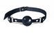 Кляп силіконовий, чорний ремінець, чорна кулька - Feral Feelings Silicon Ball Gag Black/Black SO8265 фото 1