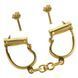 Металеві наручники в розкішному золотому кольорі - LOCKINK Love-slave Handcuffs SX0897 фото 1