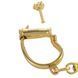Металеві наручники в розкішному золотому кольорі - LOCKINK Love-slave Handcuffs SX0897 фото 5