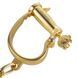 Металеві наручники в розкішному золотому кольорі - LOCKINK Love-slave Handcuffs SX0897 фото 4