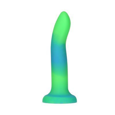 Фалоімітатор, що світиться в темряві, ADDICTION Rave 8&Prime;, Glow in the Dark Dildo Blue Green, 20,3 см SO6849 фото