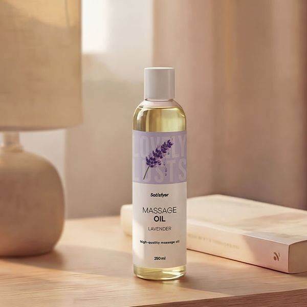 Масажна олія Satisfyer Massage Oil Lavender 250 мл SX2703 фото