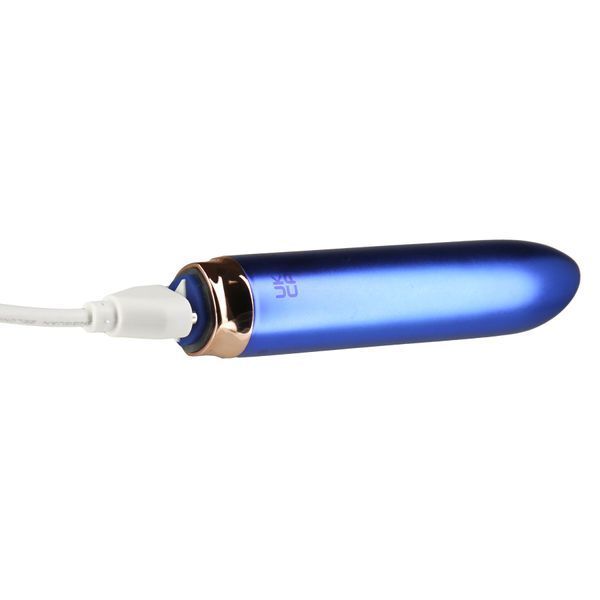 Віброкуля Swan Maximum + Comfy Cuff Blue, суперпотужна, різна інтенсивність, силіконова манжета SO8903 фото