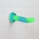 Фалоімітатор, що світиться в темряві, ADDICTION Rave 8&Prime;, Glow in the Dark Dildo Blue Green, 20,3 см SO6849 фото 8