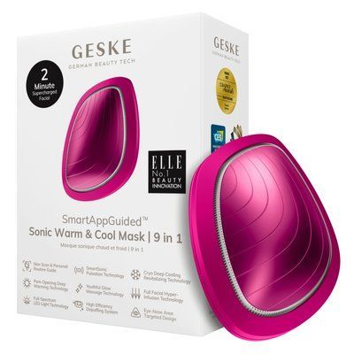 Ультразвукова маска тепло та холод GESKE Sonic Warm&Cool Mask 9в1 magenta HB0098 фото
