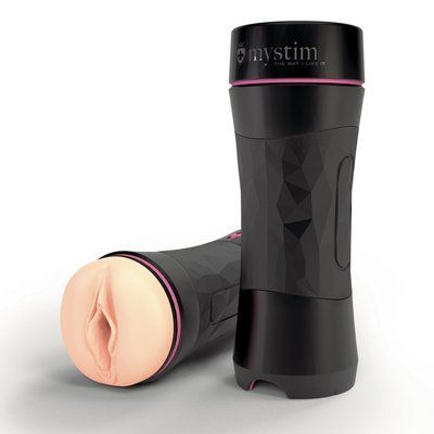 Мастурбатор-вагіна Mystim O(h) PUSH ME Vagina, можна стискати та регулювати вакуум SO8147 фото