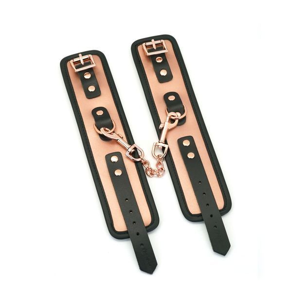 Шкіряні наручники Liebe Seele Rose Gold Memory Wrist Cuff SO9496 фото