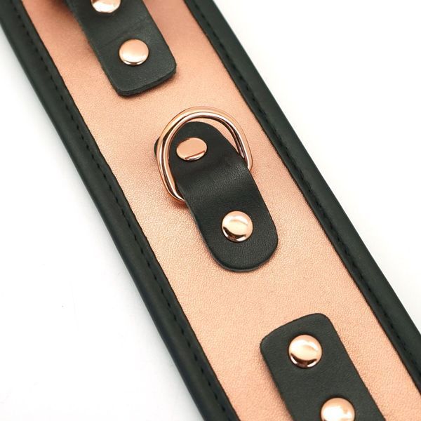 Шкіряні наручники Liebe Seele Rose Gold Memory Wrist Cuff SO9496 фото