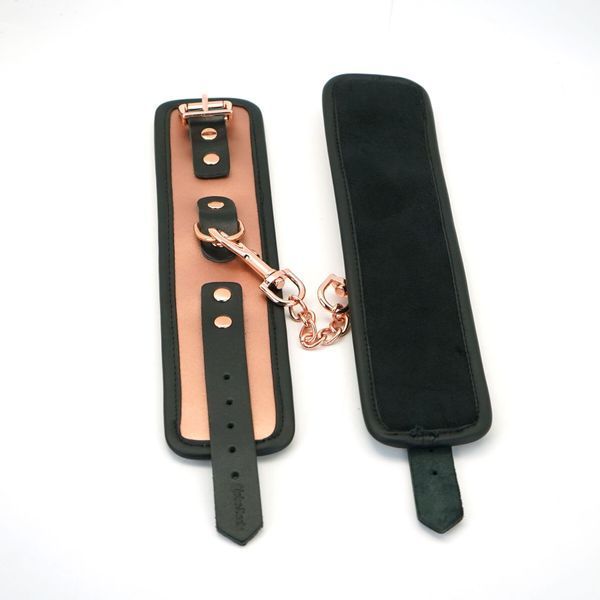 Шкіряні наручники Liebe Seele Rose Gold Memory Wrist Cuff SO9496 фото