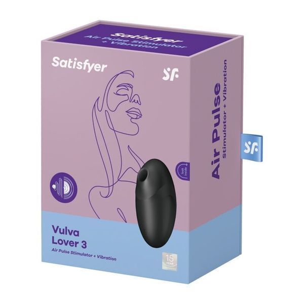 Вакуумний стимулятор Satisfyer Vulva Lover 3 Black SO7783 фото