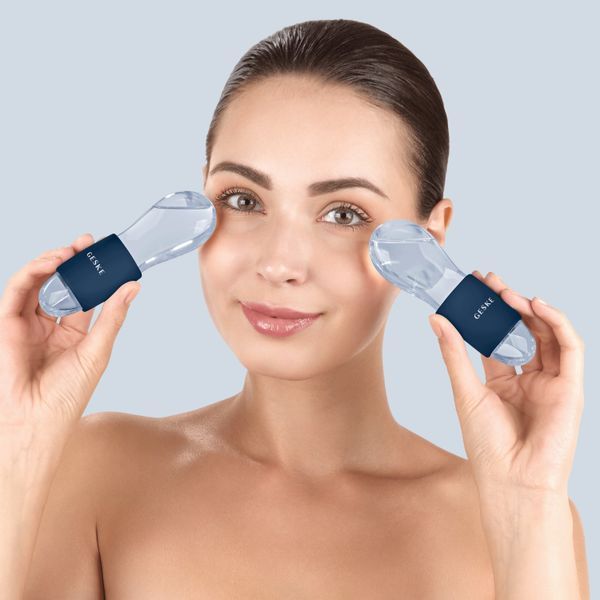 Подвійний масажер для очей GESKE Cool&Warm Duo Eye Massager 7в1 midnight HB0323 фото