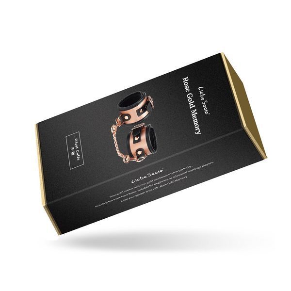 Шкіряні наручники Liebe Seele Rose Gold Memory Wrist Cuff SO9496 фото