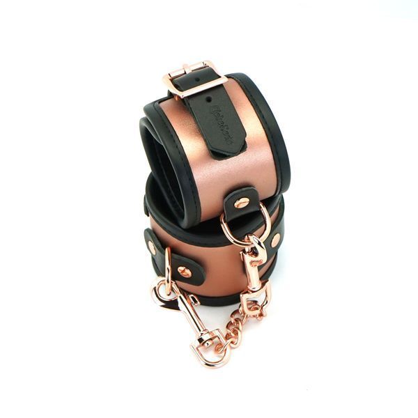 Шкіряні наручники Liebe Seele Rose Gold Memory Wrist Cuff SO9496 фото