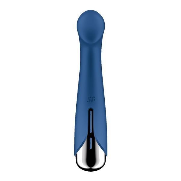 Вібратор з ротацією, плоский майданчик для стимуляції точки G - Satisfyer Spinning G-Spot 1 Blue SX0556 фото