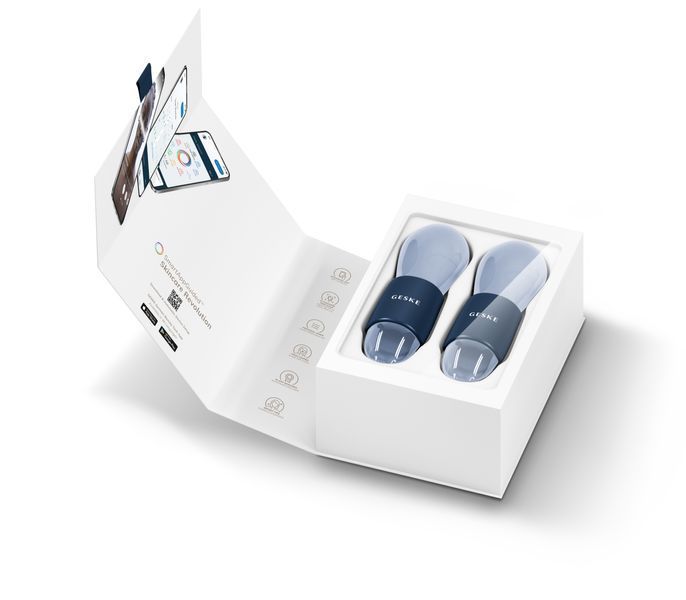 Подвійний масажер для очей GESKE Cool&Warm Duo Eye Massager 7в1 midnight HB0323 фото